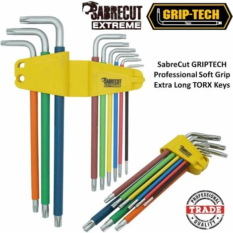 9 Clés Torx Extra Longues Avec Code Couleur 4 9 Clés Torx Extra Longues Avec Code Couleur – Image 2