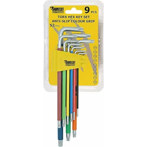 9 Clés Torx Extra Longues Avec Code Couleur 6 9 Clés Torx Extra Longues Avec Code Couleur – Image 4