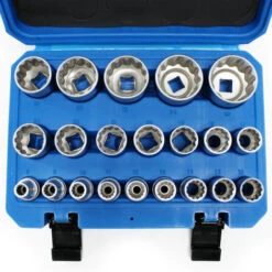 Coffret Jeu De Douilles 1/2 (12,7mm) 21-pcs Douze Pans 8-36mm Cannelure Embouts Clé Dynamométrique -Silverols Magasin 7968336 4