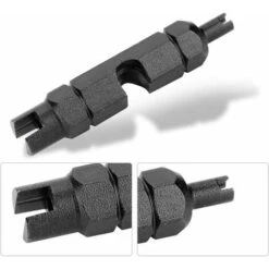 Valve De Pneu De Tube De Vélo Double Tête Multifonctions Valve Core Extracteur Remover Outils De Démontage Vélo Intérieure Tube Clé Tournevis Démontage -Silverols Magasin 80596918 4