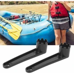 Clé De Soupape D'air, 2 Pièces Clé De Soupape D'air De Canot En Caoutchouc Soupape De Gonflage De Canoë Accessoires De Bateau à La Dérive -Silverols Magasin 80596945 2