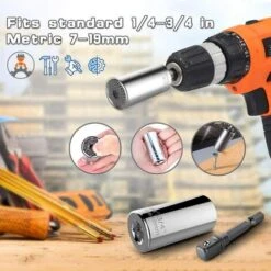 Douille Universelle 4Pcs - Clé à Douille Universelle 7-19mm, Haute Gualité Chrome Vanadium -Silverols Magasin 80931253 3