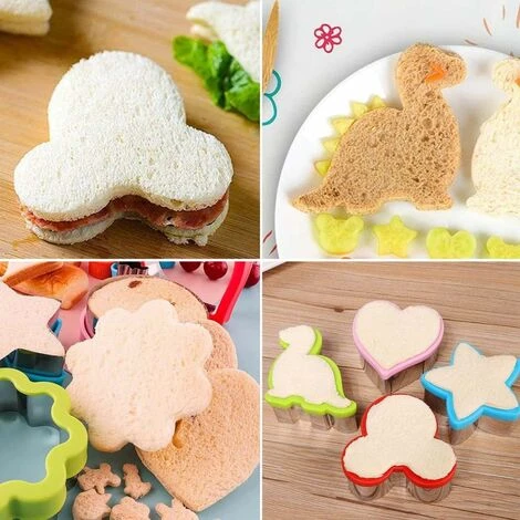 Coupe-sandwichs Emporte-pièces De Vacances Coupe-légumes Et Fruits, Couteau à Biscuits Moule à Biscuits De Qualité Alimentaire Pour Enfants, Garçons Et Filles Boîte à Bento En Forme De Cœur 5 Coupe-sandwichs Emporte-pièces De Vacances Coupe-légumes Et Fruits, Couteau à Biscuits Moule à Biscuits De Qualité Alimentaire Pour Enfants, Garçons Et Filles Boîte à Bento En Forme De Cœur – Image 3