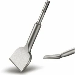 Burin SDS PLUS Carrelage, 165mm X 75mm Versailles Série D'élargissement De Haute Qualité, Ciseau à Tuiles Courbé Ciselé Pour La Céramique Et Les Carreaux De Sol