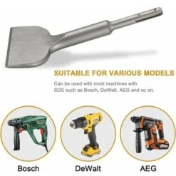 Burin SDS PLUS Carrelage, 165mm X 75mm Versailles Série D'élargissement De Haute Qualité, Ciseau à Tuiles Courbé Ciselé Pour La Céramique Et Les Carreaux De Sol 10 Burin SDS PLUS Carrelage, 165mm X 75mm Versailles Série D'élargissement De Haute Qualité, Ciseau à Tuiles Courbé Ciselé Pour La Céramique Et Les Carreaux De Sol -Silverols Magasin 83755127 4