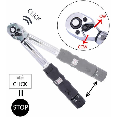 Petite Clé Dynamométrique à Fenêtre, Couple à Cliquet 1/4, Clé à Douille Dynamométrique Pour Vélo, 2-24 Nm 5 Petite Clé Dynamométrique à Fenêtre, Couple à Cliquet 1/4, Clé à Douille Dynamométrique Pour Vélo, 2-24 Nm – Image 3