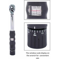 Petite Clé Dynamométrique à Fenêtre, Couple à Cliquet 1/4, Clé à Douille Dynamométrique Pour Vélo, 2-24 Nm 11 Petite Clé Dynamométrique à Fenêtre, Couple à Cliquet 1/4, Clé à Douille Dynamométrique Pour Vélo, 2-24 Nm -Silverols Magasin 83756676 5