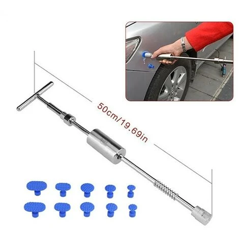 Extracteur De Réparation Sous Vide Automatique Argent Et Bleu 19.5X16X6CM Marteau à Rétreindre Et à Débosseler 3 Extracteur De Réparation Sous Vide Automatique Argent Et Bleu 19.5X16X6CM Marteau à Rétreindre Et à Débosseler