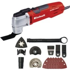 Einhell Outil Multifonctions TE-MG 300 EQ (300 W, Variateur électronique, Verrouillage Rapide) Livré En Coffret Avec Accessoires
