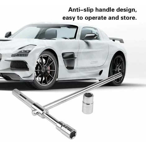 Clé En Croix Roue Voiture Économie,de Travail En Croix De Voiture Enlever L'outil De Réparation De Douille De Clé De Pneu 6 Clé En Croix Roue Voiture Économie,de Travail En Croix De Voiture Enlever L'outil De Réparation De Douille De Clé De Pneu – Image 4