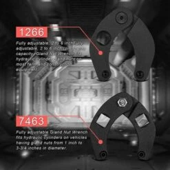 Lot De 2 Clés à Douille Réglables Pour Cylindre Hydraulique 1266 Et 7463 -Silverols Magasin 85787166 5