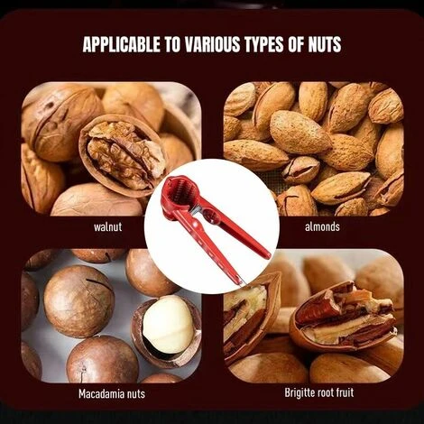 Casse-noisette Décortiqueuse Entonnoir écrou Biscuit Pince à éclaboussures Noyer Métal Décortiqueur Noix Pécan Craquelins Biscuit Casse-noix 1 Pièces 7 Casse-noisette Décortiqueuse Entonnoir écrou Biscuit Pince à éclaboussures Noyer Métal Décortiqueur Noix Pécan Craquelins Biscuit Casse-noix 1 Pièces – Image 5