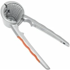 2022 New Crack Amande Noyer Noisette Écrou Cuisine Casse-Noisette Pince Pince Cookie Hickory Noisette Crack Outil 1 Pcs (Orange)