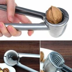 Casse-noisette Décortiqueur Craquelé Amande Noix Pécan Noisette Noix Cuisine écrou Décortiqueur Pince à Fissures Noyer Décapsuleur 1 Pièces -Silverols Magasin 85789015 3