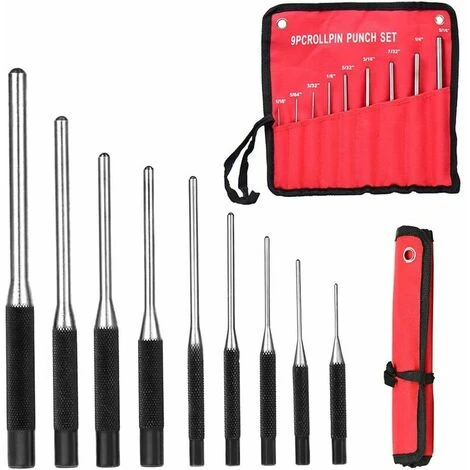 Jeu De 9 Chasses-Goupilles, Outil De Retrait De La Goupille, Pour Réparation L'Automobile, Le Montre, La Bijouterie Et L'Artisanat 3 Jeu De 9 Chasses-Goupilles, Outil De Retrait De La Goupille, Pour Réparation L'Automobile, Le Montre, La Bijouterie Et L'Artisanat