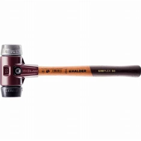 Maillet HALDER SIMPLEX Caoutchouc Chargé / Métal Doux Avec Boîtier En Fonte Malléable Et Manche En Bois - D=30 Mm - 3029.030 3 Maillet HALDER SIMPLEX Caoutchouc Chargé / Métal Doux Avec Boîtier En Fonte Malléable Et Manche En Bois - D=30 Mm - 3029.030