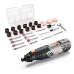 Mini Outil Rotatif Sans Fil TACKLIFE 4V DC, 2 Vitesses Rotatives, Micro USB, Batterie Au Lithium, Meuleuse Droite RTH30DC