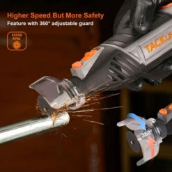 TACKLIFE Util Rotatif Avec Mandrin Universel, Outil Multifonction 135W Kit De 150 Accessoires à 6 Vitesses Réglages(35000rpm Max) Idéal Pour Découpage/Sculpture/Polisage/DIY RTSL50AC -Silverols Magasin 87563727 3