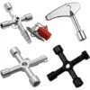 Voies Clé Multifonction 4 Pièces Clé Triangle Clé De Interrupteur De Robinet Clé En Croix Universelle Clef Passe Partout, Pour Compteur Eau Radiateurs Compteurs Gaz Ascenseurs Coffret Electrique 2 Voies Clé Multifonction 4 Pièces Clé Triangle Clé De Interrupteur De Robinet Clé En Croix Universelle Clef Passe Partout, Pour Compteur Eau Radiateurs Compteurs Gaz Ascenseurs Coffret Electrique -Silverols Magasin 87838169 1