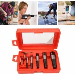 8 Pièces Extracteurs De Boulons à Vis Cassés Remover Outil De Retrait De Boulons à Vis Endommagés Pour Enlever Les Goujons Cassés, Boulons -Silverols Magasin 88622520 4