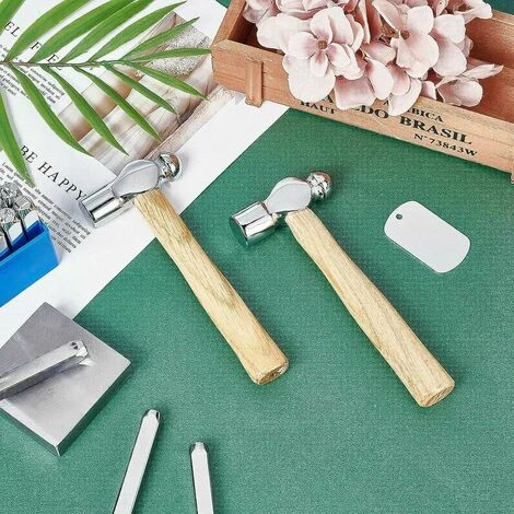 2pcs Marteau à Panne Ronde Marteau En Acier Au Carbone Marteau à Bijoux En Métal Marteau En Métal Double Face Marteau En Acier Portatif Pour Estampage De Réparation De Formage De Métal 7 2pcs Marteau à Panne Ronde Marteau En Acier Au Carbone Marteau à Bijoux En Métal Marteau En Métal Double Face Marteau En Acier Portatif Pour Estampage De Réparation De Formage De Métal – Image 5