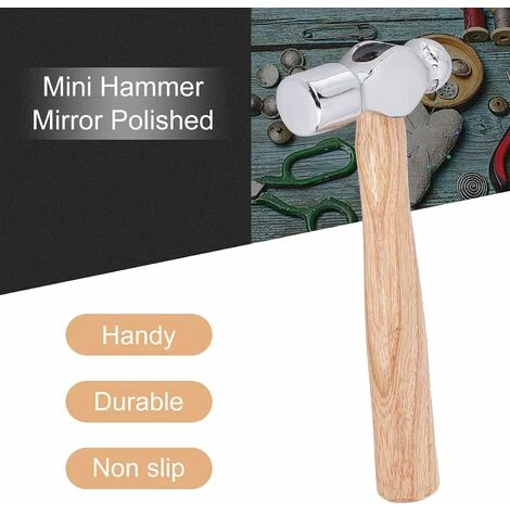 2pcs Marteau à Panne Ronde Marteau En Acier Au Carbone Marteau à Bijoux En Métal Marteau En Métal Double Face Marteau En Acier Portatif Pour Estampage De Réparation De Formage De Métal 7 2pcs Marteau à Panne Ronde Marteau En Acier Au Carbone Marteau à Bijoux En Métal Marteau En Métal Double Face Marteau En Acier Portatif Pour Estampage De Réparation De Formage De Métal – Image 5