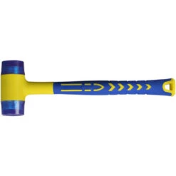 Maillet Caoutchouc, Marteau Caoutchouc Avec Manche En Fibre De Verre Antidérapant, Avec Double Face Souple