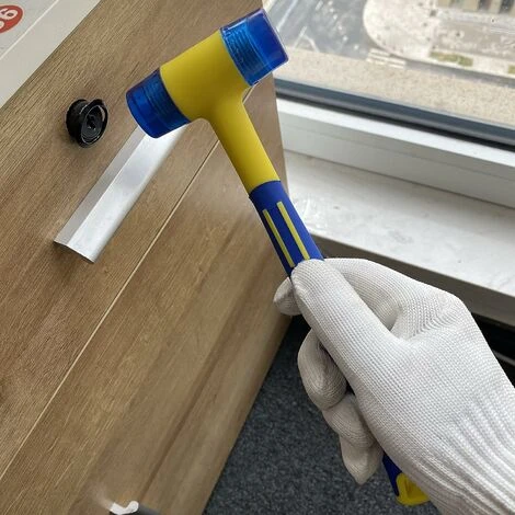 Maillet Caoutchouc, Marteau Caoutchouc Avec Manche En Fibre De Verre Antidérapant, Avec Double Face Souple 7 Maillet Caoutchouc, Marteau Caoutchouc Avec Manche En Fibre De Verre Antidérapant, Avec Double Face Souple – Image 5