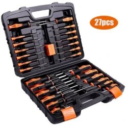 TACKLIFE TLHSS1B, Jeu De Tournevis Magnétiques 26PCS Jeu De Tournevis Professionnel Avec Boîtier Outil à Main Multi-outils