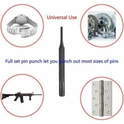 Lot De 8 Chasse-goupilles, Kit D'armurerie, Outil De Réparation Avec Support Pour Automobile, Réparation De Montres, Bijoux Et Artisanat. -Silverols Magasin 90672758 5