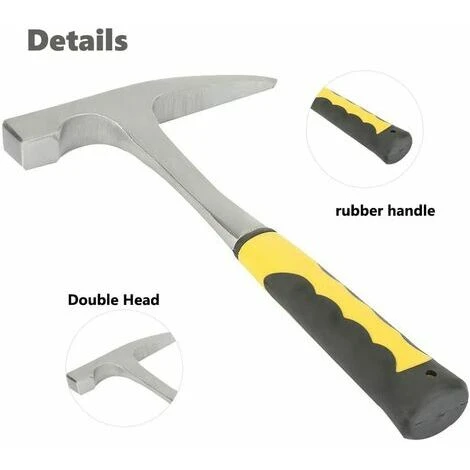 Marteau, Pic à Roche, Double Tête, Bouche Plate, Enquête Géologique, Outil Minier, Marteau à Bec De Canard, Tête Plate Pointue (tête De Marteau 500 G) 6 Marteau, Pic à Roche, Double Tête, Bouche Plate, Enquête Géologique, Outil Minier, Marteau à Bec De Canard, Tête Plate Pointue (tête De Marteau 500 G) – Image 4