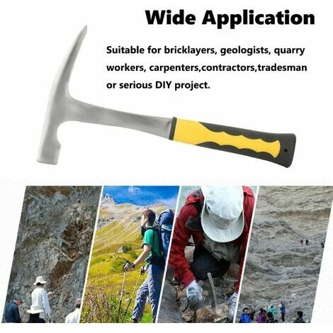 Marteau, Pic à Roche, Double Tête, Bouche Plate, Enquête Géologique, Outil Minier, Marteau à Bec De Canard, Tête Plate Pointue (tête De Marteau 500 G) 7 Marteau, Pic à Roche, Double Tête, Bouche Plate, Enquête Géologique, Outil Minier, Marteau à Bec De Canard, Tête Plate Pointue (tête De Marteau 500 G) – Image 5