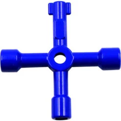 2 Clés Triangulaires Intérieures Polyvalentes - Clé à Trou Carré Pour Vanne De Compteur D'eau - Bleu