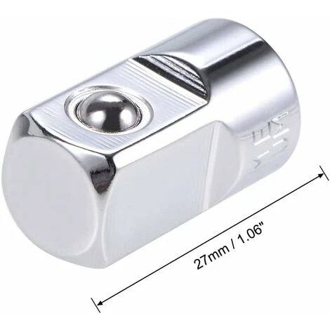 Adaptateur Douille Réducteur 1/4 Pouce Femelle à 1/2 Pouce Male En Cr-V Acier 4 Adaptateur Douille Réducteur 1/4 Pouce Femelle à 1/2 Pouce Male En Cr-V Acier – Image 2