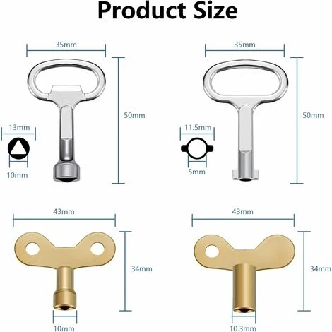 Voies Clé Multifonction 6 Pièces, Clé Triangle Clé De Interrupteur De Robinet Clé En Croix Universelle Clef Passe Partout, Pour Compteur Eau Radiateurs Compteurs Gaz Ascenseurs Coffret Electrique 6 Voies Clé Multifonction 6 Pièces, Clé Triangle Clé De Interrupteur De Robinet Clé En Croix Universelle Clef Passe Partout, Pour Compteur Eau Radiateurs Compteurs Gaz Ascenseurs Coffret Electrique – Image 4