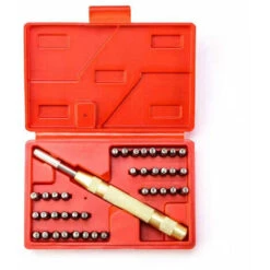 Kit De Lettres Et Chiffres Frapper En Mtal Avec Poinons Poinons Frapp Lettres A-Z Chiffres 0-9 Lettres Frapper Jeu De Poinons En Mtal Avec Bote De Rangement, -Silverols Magasin 92871399 5