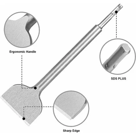 Burin à Carreaux 17x100 X 280mm Burin Plat Ciseau à Tuiles Professionnelle Pour Retirer Le Carrelage Et La Colle à Carrelage 6 Burin à Carreaux 17x100 X 280mm Burin Plat Ciseau à Tuiles Professionnelle Pour Retirer Le Carrelage Et La Colle à Carrelage – Image 4