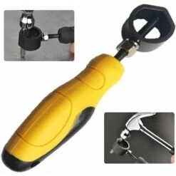 Poignée De Frappe Sans Danger Poinçonnage Auxiliaire Toot Hammer Tool Knocking Porte-perfuge Porte-perfuge Outil De Poignée Portable -Silverols Magasin 93280530 3