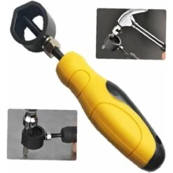 Poignée De Frappe Sans Danger Poinçonnage Auxiliaire Toot Hammer Tool Knocking Porte-perfuge Porte-perfuge Outil De Poignée Portable -Silverols Magasin 93280530 5