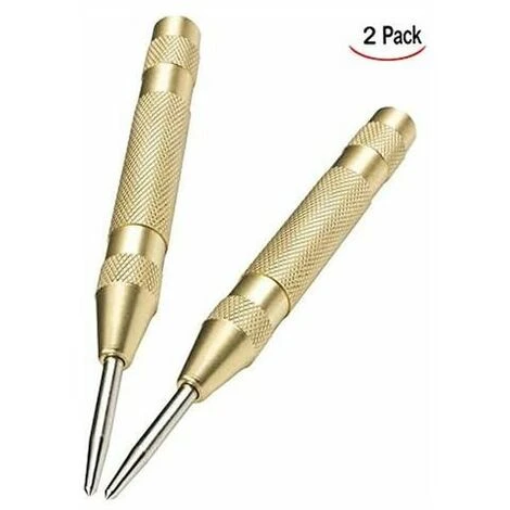 Lot De 2 Pointeau Automatique Pour Métal Ou Bois (Doré) GrooFoo 4 Lot De 2 Pointeau Automatique Pour Métal Ou Bois (Doré) GrooFoo – Image 2