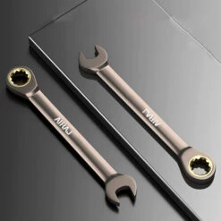 ELLE Clés Clés à Cliquet élastiques Écrous à Cliquet Embouts Clés à Cliquet Métriques Clés à Fourche Et à Anneau Tailles D'outils(spécification 6 Mm) -Silverols Magasin 94923446 3