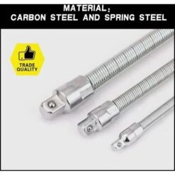 1/2" 250mm Entraînement Manchon Flexible Rallonge Tige Adaptateur Clé à Cliquet -Silverols Magasin 95377727 4