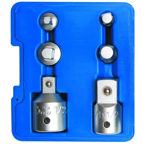 REDUCTEUR/AUGMENTATEUR DOUILLE CLIQUET CARRE 1/4-3/8-1/2-3/4 JEU DE 6 3 REDUCTEUR/AUGMENTATEUR DOUILLE CLIQUET CARRE 1/4-3/8-1/2-3/4 JEU DE 6