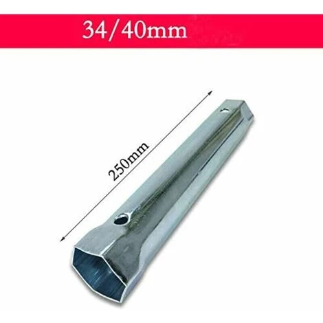 Clé à Tube Métrique En Métal Pour Robinet - Écrou Arrière Monobloc - 34 à 40 Mm - Extra Longue - Pour Valves De Tuyau (1 Pièce)argent, 4 Clé à Tube Métrique En Métal Pour Robinet - Écrou Arrière Monobloc - 34 à 40 Mm - Extra Longue - Pour Valves De Tuyau (1 Pièce)argent, – Image 2