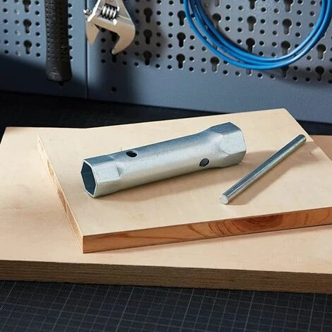 Clé à Tube Métrique En Métal Pour Robinet - Écrou Arrière Monobloc - 34 à 40 Mm - Extra Longue - Pour Valves De Tuyau (1 Pièce)argent, 7 Clé à Tube Métrique En Métal Pour Robinet - Écrou Arrière Monobloc - 34 à 40 Mm - Extra Longue - Pour Valves De Tuyau (1 Pièce)argent, – Image 5