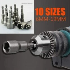 10 X Douille Torx Magnétique Adaptateur Embout En Acier Chromé Vanadium Mandrin Pans Carré Hexagonal 6-19mm 1/4 Drill Bit 11 10 X Douille Torx Magnétique Adaptateur Embout En Acier Chromé Vanadium Mandrin Pans Carré Hexagonal 6-19mm 1/4 Drill Bit -Silverols Magasin 96170680 5