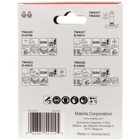 Ensemble 4 Accessoires Pour Bois Et Métaux STARLOCK - Makita B-67480 6 Ensemble 4 Accessoires Pour Bois Et Métaux STARLOCK - Makita B-67480 – Image 4