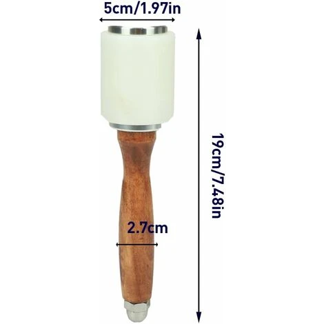 Maillet Marteau En Cuir Leathercraft, Maillet En Cuir De Vachette Coudre Maillet En Bois Bricolage Leathercraft Avec Manche En Bois, Marteau à Découper En Cuir 4 Maillet Marteau En Cuir Leathercraft, Maillet En Cuir De Vachette Coudre Maillet En Bois Bricolage Leathercraft Avec Manche En Bois, Marteau à Découper En Cuir – Image 2