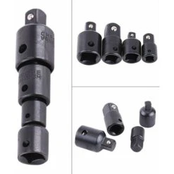 Jeu De 4pcs Adaptateurs Augmentateurs Et Réducteurs 1/2", 3/8", 1/4" Pour Douilles Aux Clefs -Silverols Magasin 96339156 5