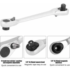 Clé à Cliquet Jeu De Clés à Cliquet - Mini Tournevis à Douille à Cliquet 1/4"Clé Dynamométrique Hexagonale (Size : 130 Mm) 9 Clé à Cliquet Jeu De Clés à Cliquet - Mini Tournevis à Douille à Cliquet 1/4"Clé Dynamométrique Hexagonale (Size : 130 Mm) -Silverols Magasin 96339701 3